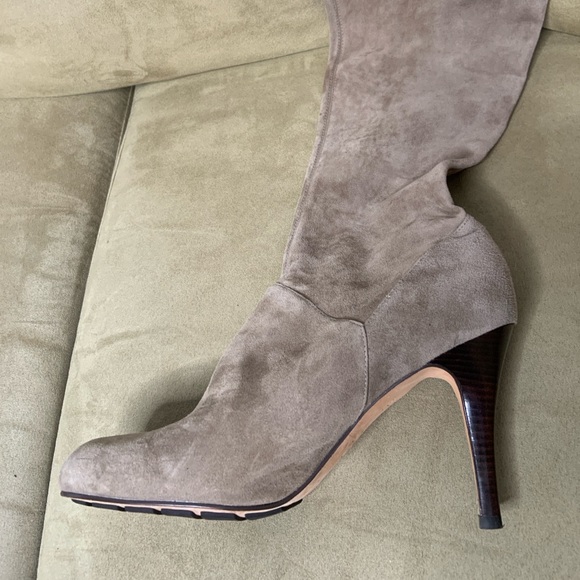 Cole Haan Nikeair tall suedes boots tan gently worn please see photos - Picture 1 of 8